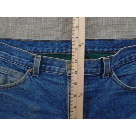 LL Bean Men's Lined Jeans 36" Waist Set of 2 Pants Blue Denim Made in USA - Picture 15 of 16